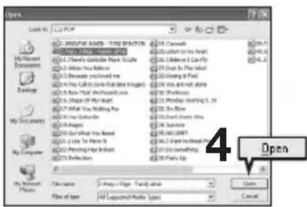 SAMSUNG YP-K5JQB - Select the files to add and click . - 1