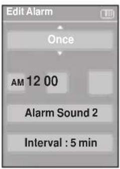 SAMSUNG YP-K5JQB - To edit the alarm setting - 1