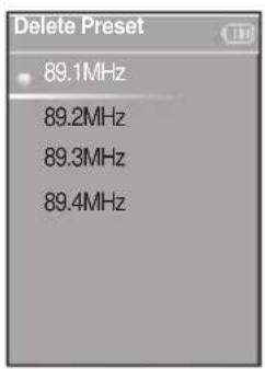 SAMSUNG YP-K5JQB - To search for presets in PRESET mode - 3
