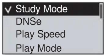 Study Mode DNSe Play Speed Play Mode