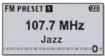 FM PRESET 107.7 MHz Jazz