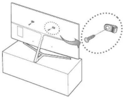 SAMSUNG UE65KS8000L - Preventing the TV from falling - 1