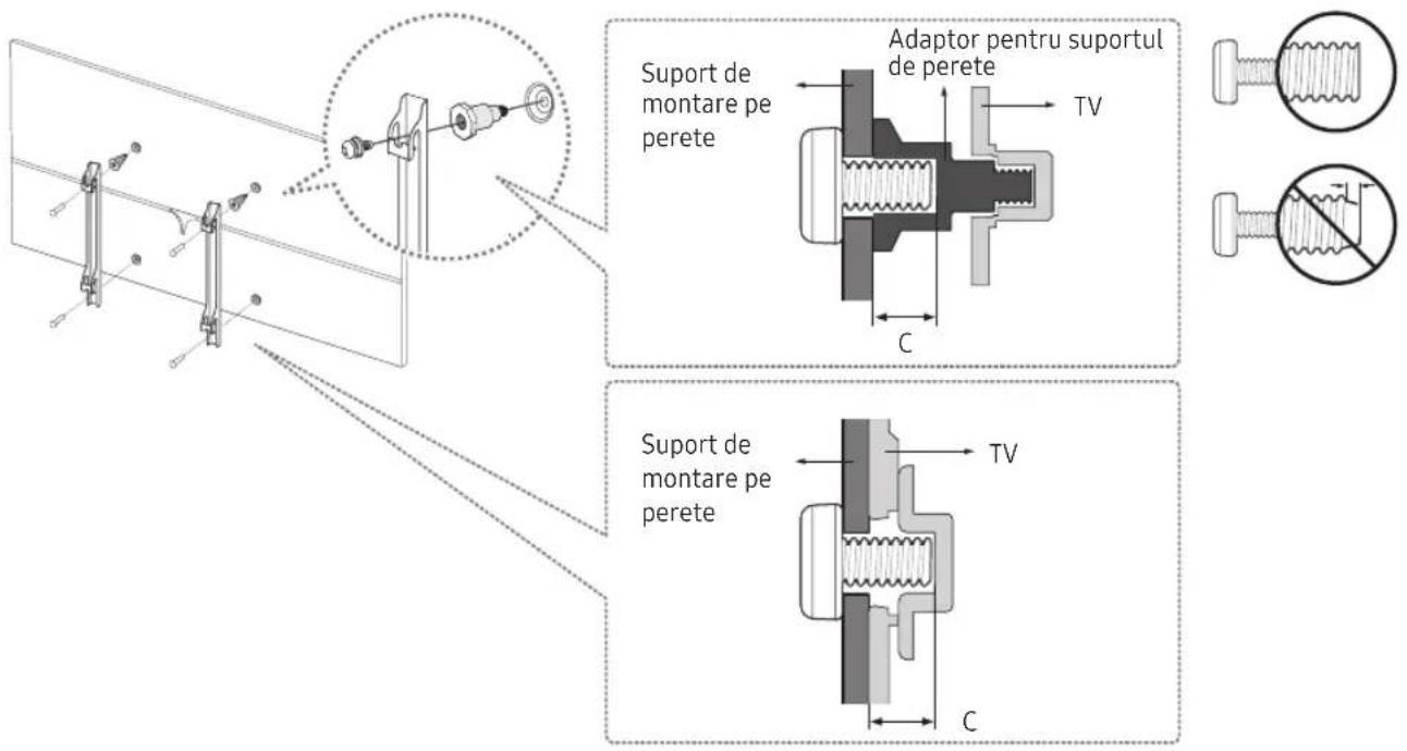 Suport de montare pe perete Adaptor pentru suportul de perete TV C Suport de montare pe perete TV C