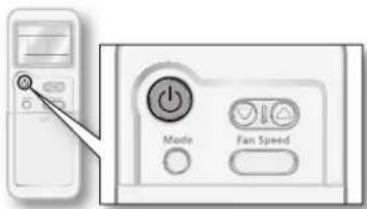 SAMSUNG AQV09ASAN - TURNING THE AIR CONDITIONER ON AND OFF - 1