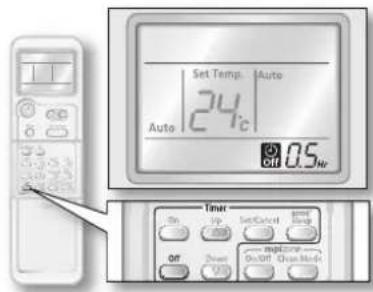 SAMSUNG AQV09ASAX - Off timer - 1