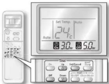 SAMSUNG AQV09ASAX - On timer is shorter than Off timer - 1