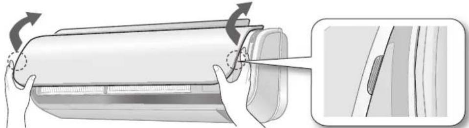 SAMSUNG AQV09ASAX - REMOVING THE FRONT PANEL - 1