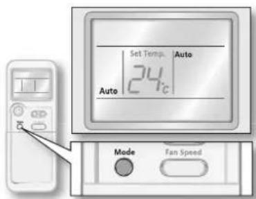 SAMSUNG AQV09ASAX - Turning on/off your air conditioner without the remote control. - 1