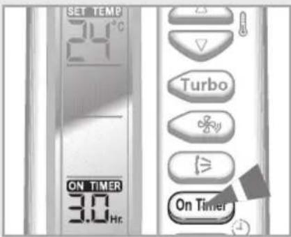 SAMSUNG AQ18FAN - To Cancel the On Timer - 1