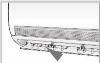 SAMSUNG AQ18FAN - Adjusting the Air Flow Direction Horizontally - 1
