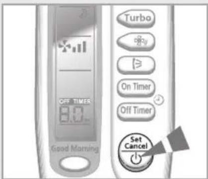 SAMSUNG AQ18FAN - To Cancel the Good Morning - 2