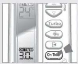 SAMSUNG AQ07XLN - Setting the On Timer - 1