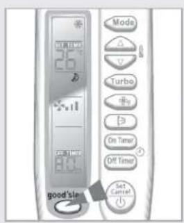 SAMSUNG AQ07XLN - Selecting good'sleep mode - 1
