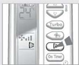 SAMSUNG AQ07XLN - Adjusting the Air Flow Direction Vertically - 1