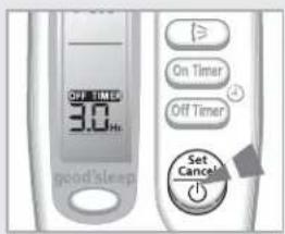 SAMSUNG AQ07XLN - To Cancel the Off Timer - 2