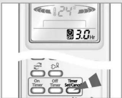 SAMSUNG SC12APGD - To Cancel the Off Timer - 3