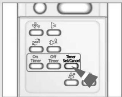 SAMSUNG SC12APGDX - Setting the On Timer - 4