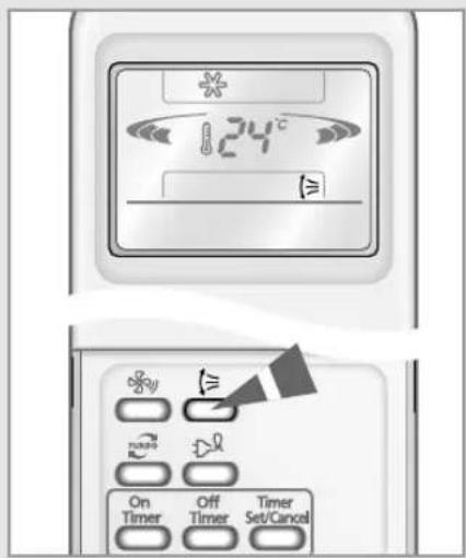 SAMSUNG SC12APGDX - Adjusting the Air Flow Direction Vertically - 1