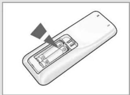 SAMSUNG SC07APGD - Inserting the Remote Control Batteries - 2