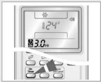 SAMSUNG AS18HPCN - Setting the On Timer - 1