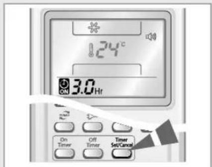 SAMSUNG AS18HPCN - Setting the On Timer - 2