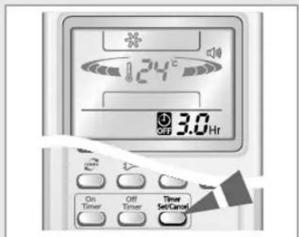 SAMSUNG AS18HPCN - To Cancel the Off Timer - 2