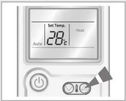 SAMSUNG AQV24VBAN - Selecting Heat Mode - 3