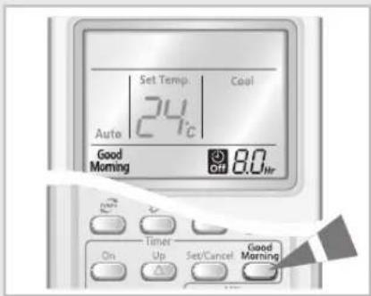 SAMSUNG AQV24VBAN - Selecting Good Morning Mode - 3