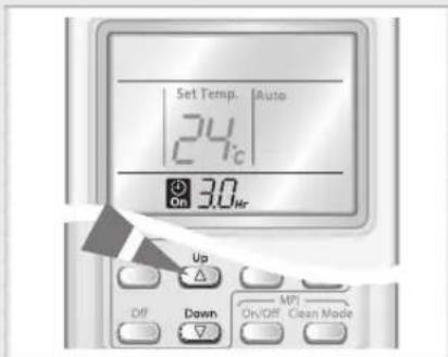 SAMSUNG AQV24VBAN - Setting the On Timer - 2