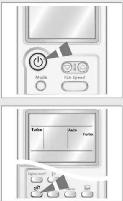 SAMSUNG AQV24VBAN - Selecting the Turbo Function - 1