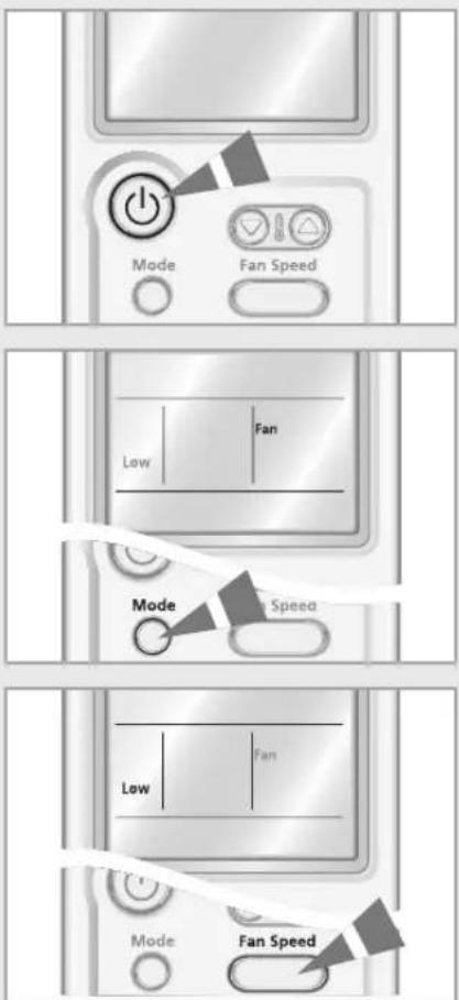 SAMSUNG AQV24VBAN - Selecting Fan Mode - 1