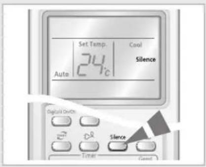 SAMSUNG AQV24VBAN - Selecting Silence Function - 1