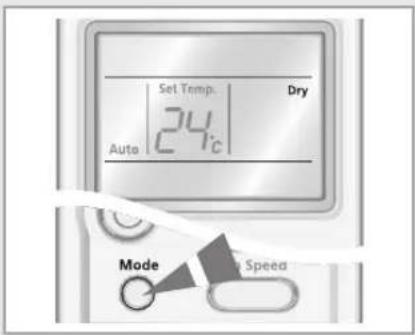 SAMSUNG AQV24VBAN - Selecting Dry Mode - 2