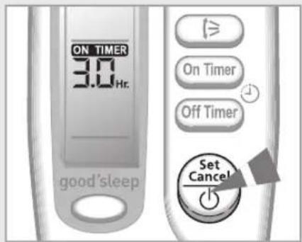 SAMSUNG AQV24NSBX - Setting the On Timer - 2