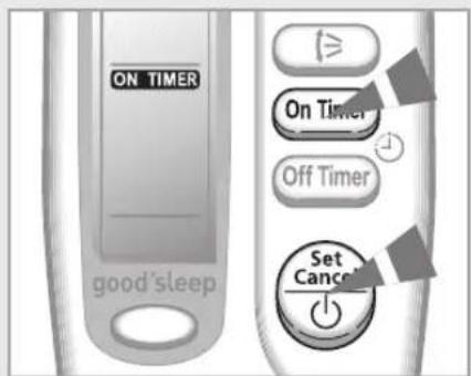 SAMSUNG AQV24NSBX - Setting the On Timer - 4