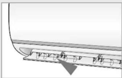 SAMSUNG AQV24NSBX - Adjusting the Airflow Direction Horizontally - 1
