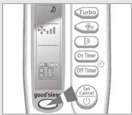 SAMSUNG AQV24NSBN - Selecting gMode sleep - 3