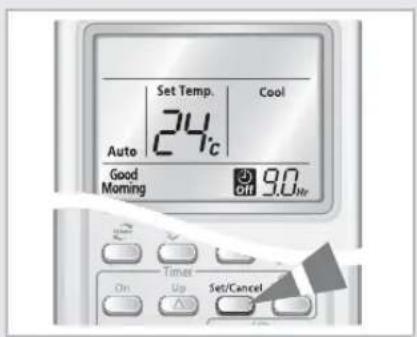 SAMSUNG AQV24MSAN - Seleccionar o modo de Bom Dia - 4