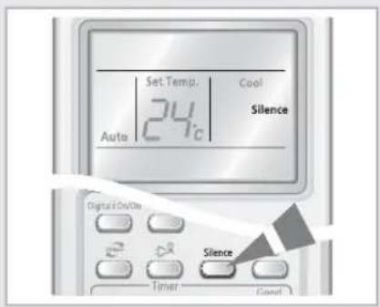 SAMSUNG AQV24MSAN - Seleccionar a Função Silêncio - 1