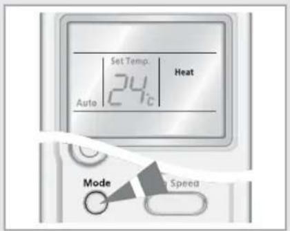 SAMSUNG AQV24MSAX - Seleccionar o modo de Aquecimento - 2