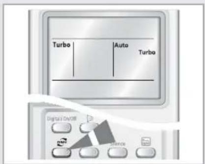 SAMSUNG AQV24MSAX - Seleccionar o modo Turbo - 2