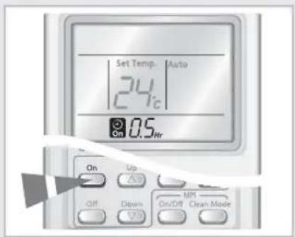SAMSUNG AQV24MSAX - Programação do Temporizador (Ligar) - 1