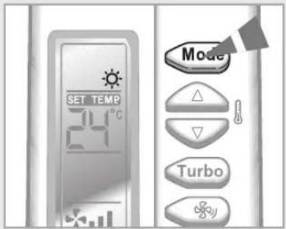 SAMSUNG AQV24FAX - Selecting Heat Mode - 3