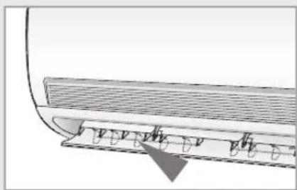 SAMSUNG AQV24FAX - Adjusting the Airflow Direction Horizontally - 1