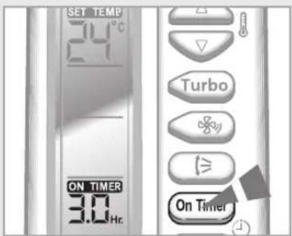 SAMSUNG AQV24FAX - Setting the On Timer - 1