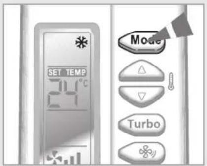 SAMSUNG AQV24FAX - Selecting Cool Mode - 2