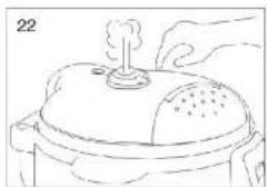 Cook's essentials PC 3 - OPENING THE LID AFTER COOKING PROCESS IS COMPLETE - 1