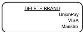 CCV Smart Vx570 - Deleting a payment card - 9