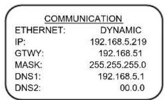 CCV Smart Vx570 - View current communication settings - 4