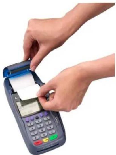 CCV Smart Vx570 - Replacing a printer roll - 2